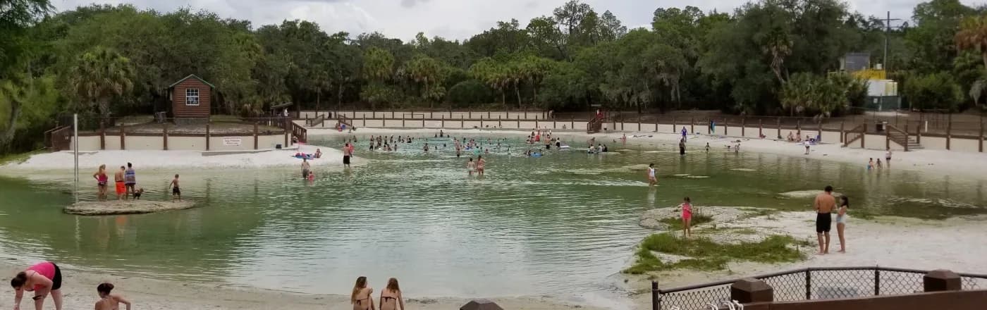 The community swimming lagoon at FishHawk